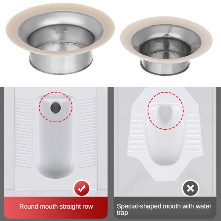 9qss-ทนทาน-อุปกรณ์เสริมกระทะนั่งยอง-อุปกรณ์ห้องน้ำ-ป้องกันการไหลย้อนกลับ-จุกดับกลิ่นห้องน้ำ-จุกดูดกลิ่นห้องน้ำ-ปลั๊กป้องกันกลิ่น-ป้องกันการปิดกั้นปกคลุม