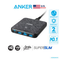 Anker PowerPort Atom III Slim (4-Ports 65W) หัวชาร์จเร็ว รองรับ PD 45W บางเฉียบ 0.7" น้ำหนักเบา - AK241