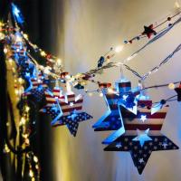 American Flag Lights Pathway String Lights Patriotic Lights Waterproof Led Landscape Lights for 4th of July Independence Day Memorial Day Decor dependable