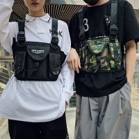 Tactical Chest Bag กระเป๋าคาดหน้าอกสไตล์ฮิปฮอป Men Rig Bag กันน้ำ กระเป๋าสะพายข้าง Hip Hop Street Wear Sling Shoulder Bag