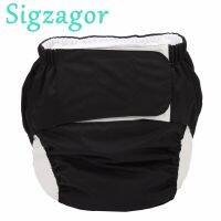 [Sigzagor]1 XL Adult Cloth Diaper Nappy Urinary Incontinence Pocket Reusable Insert Hook and Loop ABDL Age Play 26.7in to 50.4in Cloth Diapers