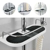 Practical Bathroom kitchen Shower Shelf Adjustable Height Without Drilling Pole Shower Storage Rack Holder Organizer