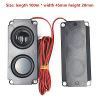 2Pcs Audio Portable Speakers 10045 LED TV Speaker 8 Ohm 5W Double Diaphragm Bass Computer Speaker DIY For Home Theater