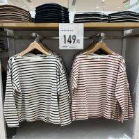 UNIQLO เสื้อเชิ้ตมีลายหญิง22ปีในฤดูใบไม้ร่วงสำหรับบ้านที่ดีที่สุด (แขนยาวนำคำเรือน้ำ JunFeng เสื้อผ้าไหล่ซ้าย) 449874