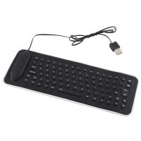 Durable 85 Keys Flexible Wired USB Keyboard Waterproof English Silicon Interface Foldable For Xiaomi Laptop Notebook PC 22158