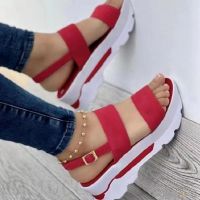 【CW】 Sandals Platform with Wedges Shoes for New Sandalias Mujer Heels Female