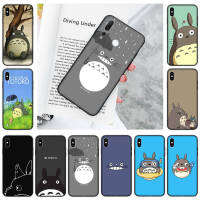 YU148 My Neighbor Totoro Black อ่อนนุ่ม เคสโทรศัพท์ หรับ Samsung A01 A50S A31 M31 M21 A51 A10S A30S A11 A20 A50 A21S A21 M30 A71 A20S A70 M30S A30 A10 M51 ปก