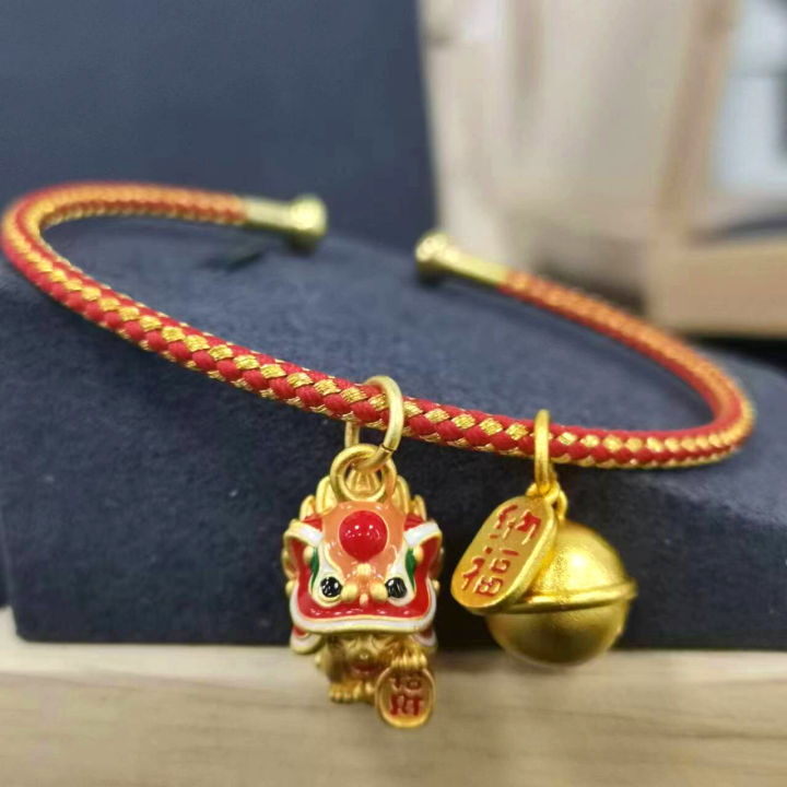 plun-สร้อยข้อมือเทพเจ้าแห่งความมั่งคั่งชุบทอง-18k-แมวกวักนำโชคกำไลโชคลาภนำโชคระฆังนำโชค