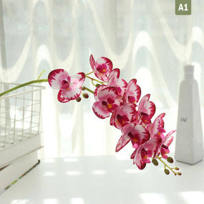 Artificial Silk Butterfly Orchid Flowers Phalaenopsis Bouquet Home Decoration