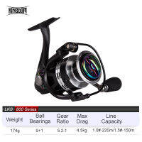 Kingdom LSS/LKS Spinning Fishing Reels 800 Gear Ratio 5.2:1 9 + 1BB ลากสูงสุด6-8กก.Ultralight น้ำเค็ม Reel