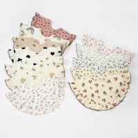 【DT】hot！ Cotton Print Baby Drool Bibs Rotate Soft Newborn Burp Cloths Infant Feeding Saliva Boy Shower