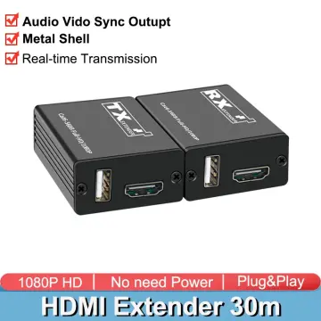 1080P HDMI Extender over Cat6 Ethernet cable to 60M HDMI rj45 Extension  Audio Video Sync Transmitter