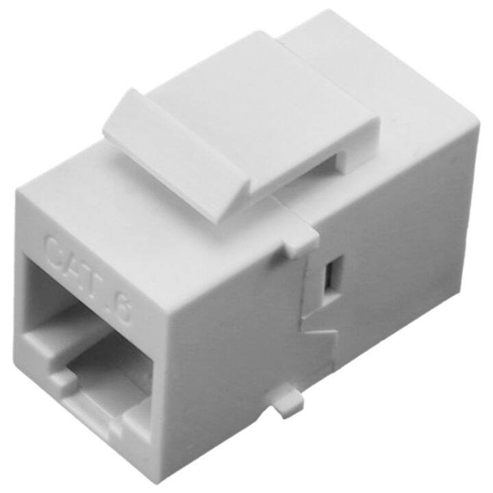 100x RJ45 Connector Keystone Jack Cat6 RJ45 Extension Coupler
