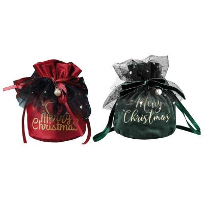Christmas Treat Bags Small Durable Cloth Drawstring Snack Bags Party Favors Tote Sacks for Biscuits Lollipops Chocolate Bread Snacks Fruits opportune