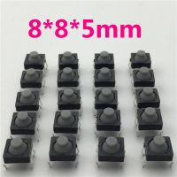 Yingke 20ชิ้น/ล็อต8X8X5มม. 4pin G77ซิลิโคนไร้เสียงสัมผัสปุ่มกดสวิตช์ไมโครรีเซ็ตตัวเอง