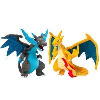 TAKARA Charizard TOMY ตุ๊กตาโปเกมอนยัดของเล่นตุ๊กตา X วิวัฒนาการใหญ่ตุ๊กตาสัตว์ของขวัญคริสต์มาสสำหรับเด็กอัจฉริยะ23ซม.