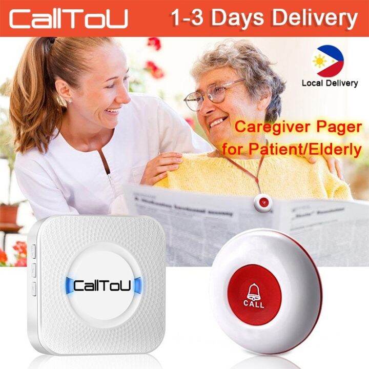 [Local Delivery]CallToU Caregiver Pager SOS Emergency Pager Wireless