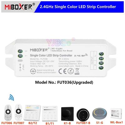 ♘☸۞ wannasi694494 Miboxer 2.4G Color Strip Controller FUT036 (Upgraded)Remote/Smartphone APP/Panel/Alexa DC12V-24V