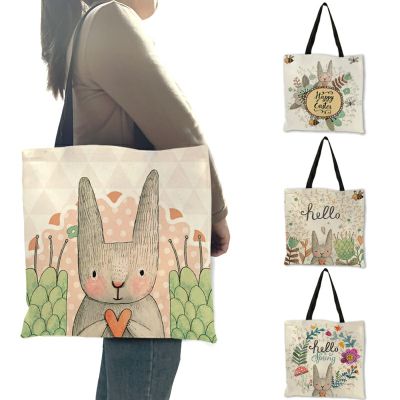 Cute Cartoon Animal Print Women Bags for Beach 2019 Summer Casual Tote Traveling Shoulder Bags B06074