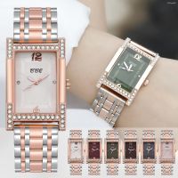 ⌚ นาฬิกาแฟชั่น⌚ Trend of the new tiktok anchor recommend alloy steel with classic business watch quartz square