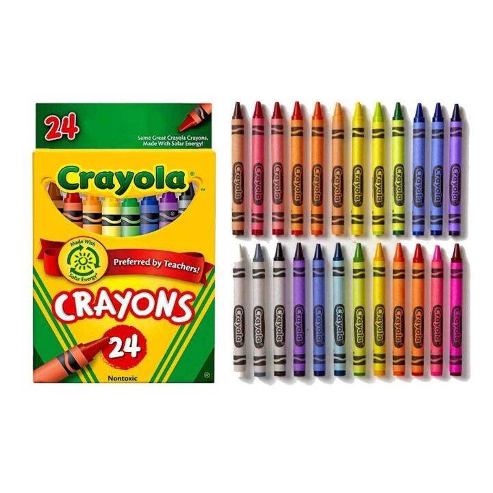 Hot Crayola Crayons 24 Colors 