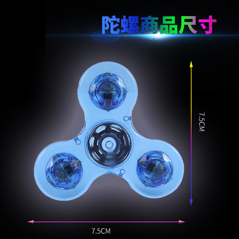 Budget Spinner Glow Dalam Gelap Main Anti Tekanan Led Tri Spinner Ausme Bercahaya Spinners Kinetik Gyroscope untuk Kanak Kanak