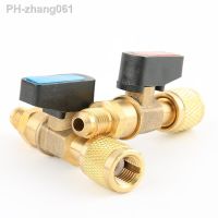 ⊙☾♚ HVAC A/C Straight Shut-Off Ball Valve Adapter For R134a R22 R12 R410a 1/4