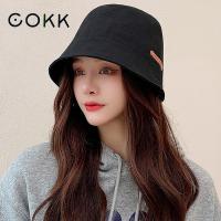 COKK Bucket Hat Women Summer Autumn Fisherman Caps Female Sunshade Korean Casual Bob Hat Gorros