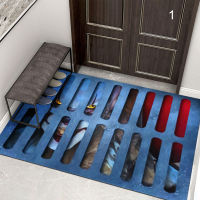 RET Manhole Cover Clown Carpet Multi-purpose Printed Door Mat Non-Slip Absorbent Pad For Kitchen Bedroom Bathroom New