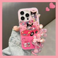 เคสโทรศัพท์มือถือรถยนต์ลายการ์ตูนน่ารักเมโลดี้ของฉัน Kurmoi Drive สำหรับ iPhone 14 Pro Max 13 Pro Max ฝาหลังซิลิโคนนิ่มสำหรับ iPhone 12 Pro Max 11