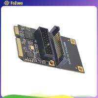 FoZueo Mini PCI E To 19Pin อะแดปเตอร์ USB3.2สำหรับ Windows XP 7 8 10 11ไรเซอร์บอร์ด