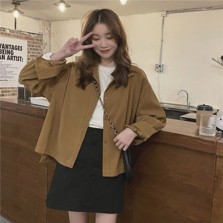 summer-korean-version-2022-fashionable-versatile-solid-color-loose-polo-collar-single-breasted-long-sleeved-shirt-top-womens-t