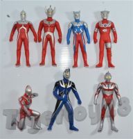 มือสองแท้ Ultra man Soft Vinyl Figure งานเก่าสะสมปั๊มเท้าทุกตัว ความสูง 11 เซนต์