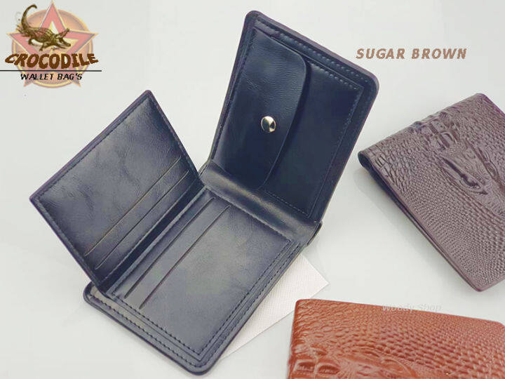 กระเป๋าสตางค์-ผู้ชาย-ลายหนังจรเข้-crocodile-wallet-bag-มีของพร้อมส่งทันที