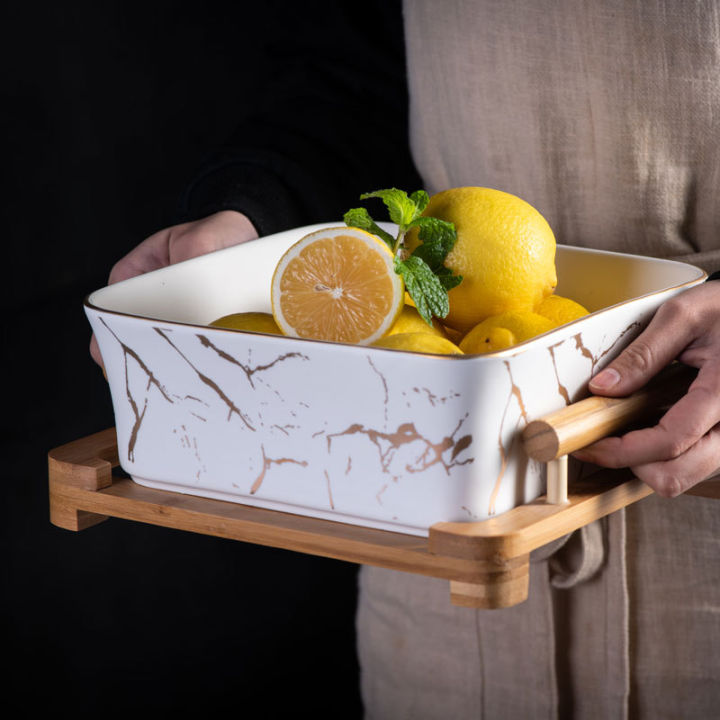 nordic-style-fruit-bowl-creative-wooden-frame-square-bowl-home-ceramic-fruit-bowl-salad-bowl-dessert-bowl