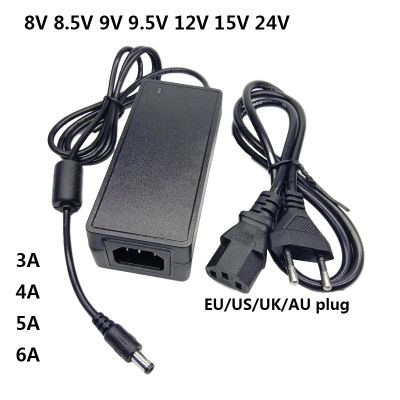 ☈△■ 8V 8.5V 9V 9.5V 12V 15V 24V 3A 4A 5A 6A AC/DC Adaptor DC5.5mm 8 8.5 9 9.5 Volt Power Adapter Supply Cable Transformer Conveter