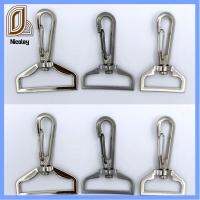 NICOLEY 5pcs ที่หมุนได้ ตะขอสแนป อุปกรณ์ฮาร์ดแวร์กระเป๋าเดินทาง โลหะสำหรับตกแต่ง คลิปทริกเกอร์ ของใหม่ พวงกุญแจสายพาน สายหนังแท้