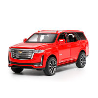 1: 32จำลองสูง ESCALADE ธุรกิจหรูหรา SUV เสียงแสงกลับอัลลอยรถรุ่นตกแต่งของเล่นสำหรับของขวัญเด็ก