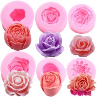 Decor Molds Fondant Rose Flower Flower Shaped Silicone Molds 3 - 3d Rose Flower - Aliexpress