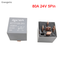 [กระฉับกระเฉง] รีเลย์กันน้ำสำหรับงานหนัก,รีเลย์4 5Pin DC 24V 12V รีเลย์รถยนต์ยานยนต์80A