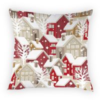 Winter Christmas House Christmas House Pillowcases For Pillows Decorative Pillows For Bed Covers Christmas Tree  Funda Cojines