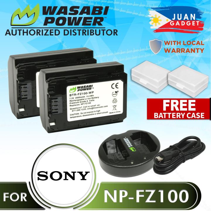 Wasabi Power Battery NP FZ100 (2-Pack) and Dual USB Charger for