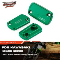 ฝาครอบถังน้ำมันรถมอเตอร์ไซค์สำหรับ KAWASAKI KX450 KX250 2019 2021 2023เบรคหลัง KX 250 450ฝาครอบคลัตช์เบรกด้านหน้า