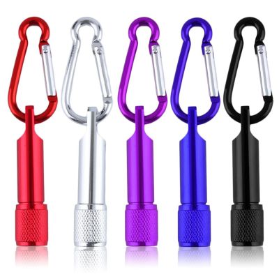 Aluminum Alloy LED Mini Flashlight Lightweight Ultraviolet Money Detector Lamp Keychain Outdoor Emergency Tools Lamp Light Rechargeable Flashlights