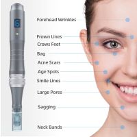 Authentic Wired / Wireless Using Dr Pen M8 With 2pcs 16Pin Cartridge Electric Stamp Design Dermapen Microneedling Pen MTS MachineTH