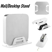 Vertical Desktop Stand for Mac Mini 2023 M2 Chip/Mac Mini 2010-2020 Acrylic Scratchproof Wall Mount Holder Under Desk Mount Dock Laptop Stands