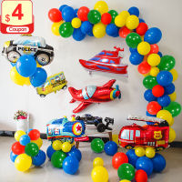 1-9 Year Boy Birthday Party Decorations Balloon Garland Arch Kit for Kids Baby Shower Transportation Theme Party Supplies