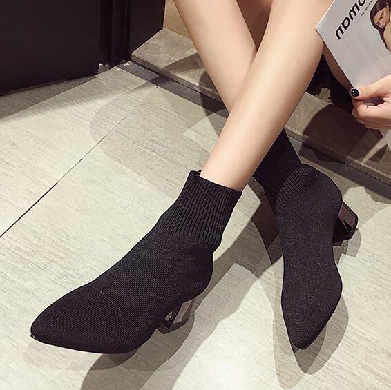 eoeodoit-women-sock-boots-knit-fabric-med-heel-pointed-toe-pumps-boot-short-ankle-length-female-fashion-stretch-bottine