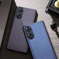 Case For Oppo Reno8 T 4G 8T 5G Premium Cloth Texture Unti-Scratch Four-Corner Explosion-proof Simple Design Protective Back Case