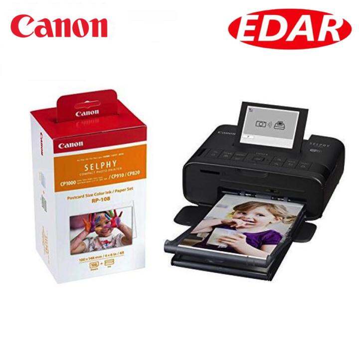 Canon Selphy CP1300 Compact Photo Printer + Canon RP108 Color Ink